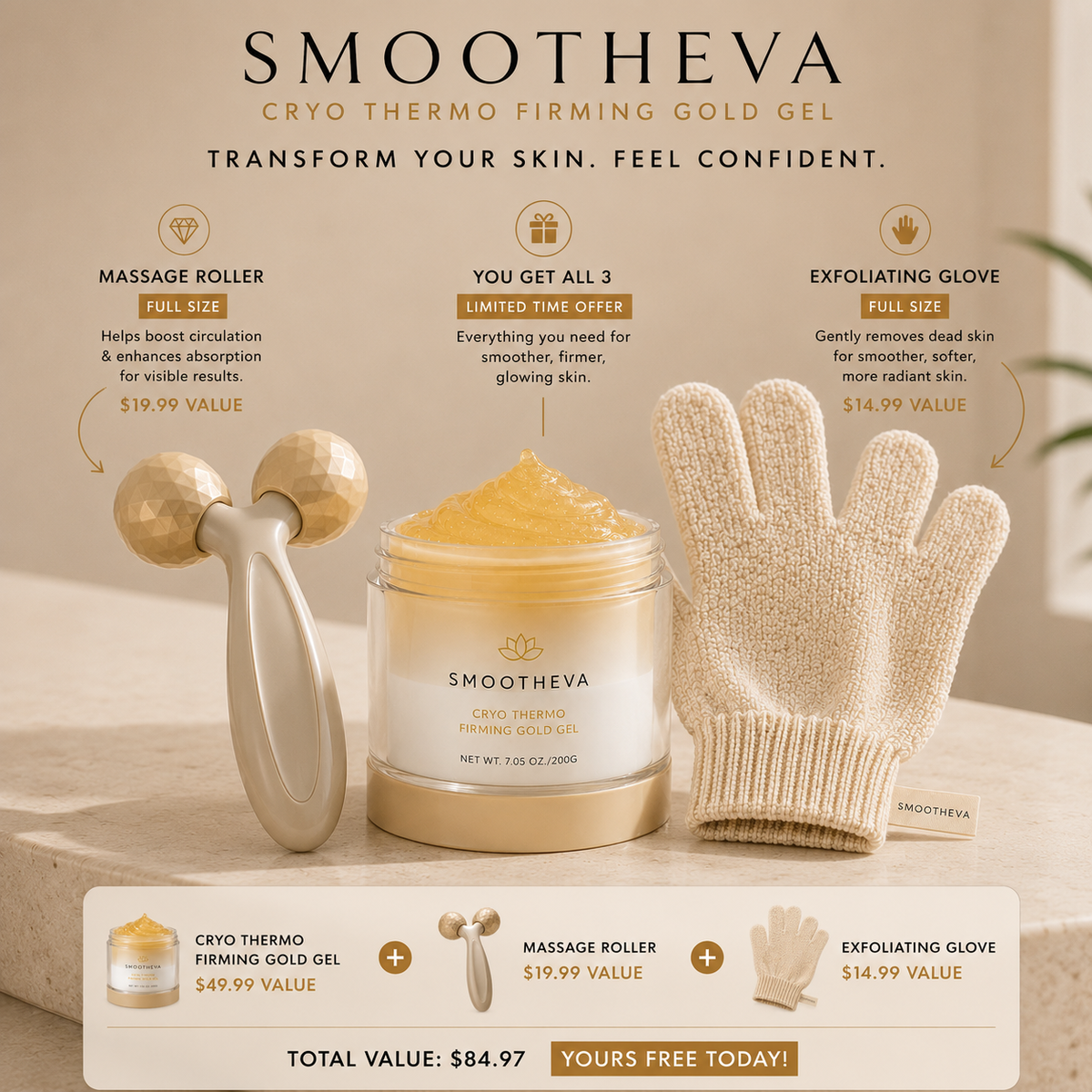 Smootheva™ Cryo Thermo Firming Gold Gel
