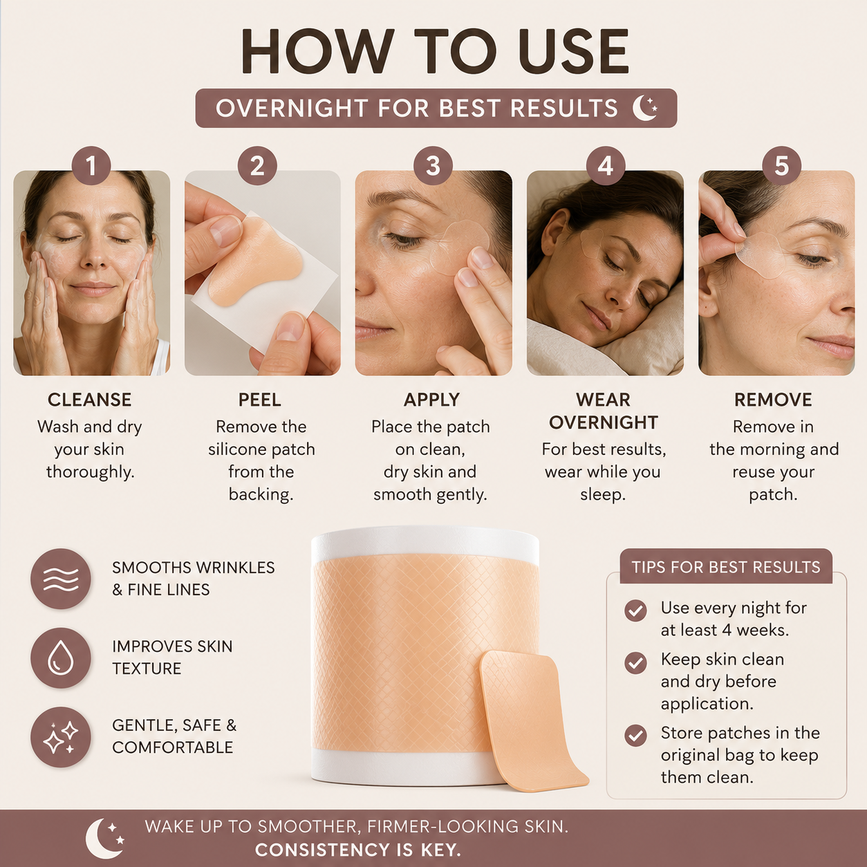 Smootheva™ Overnight Silicone Wrinkle & Scar Tape